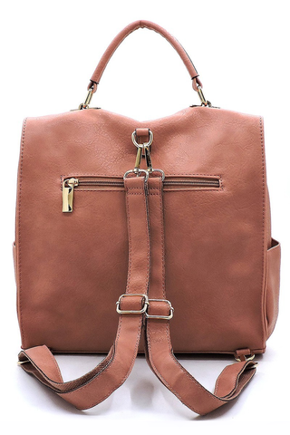 'Riverbed Bend' Bag - Peach