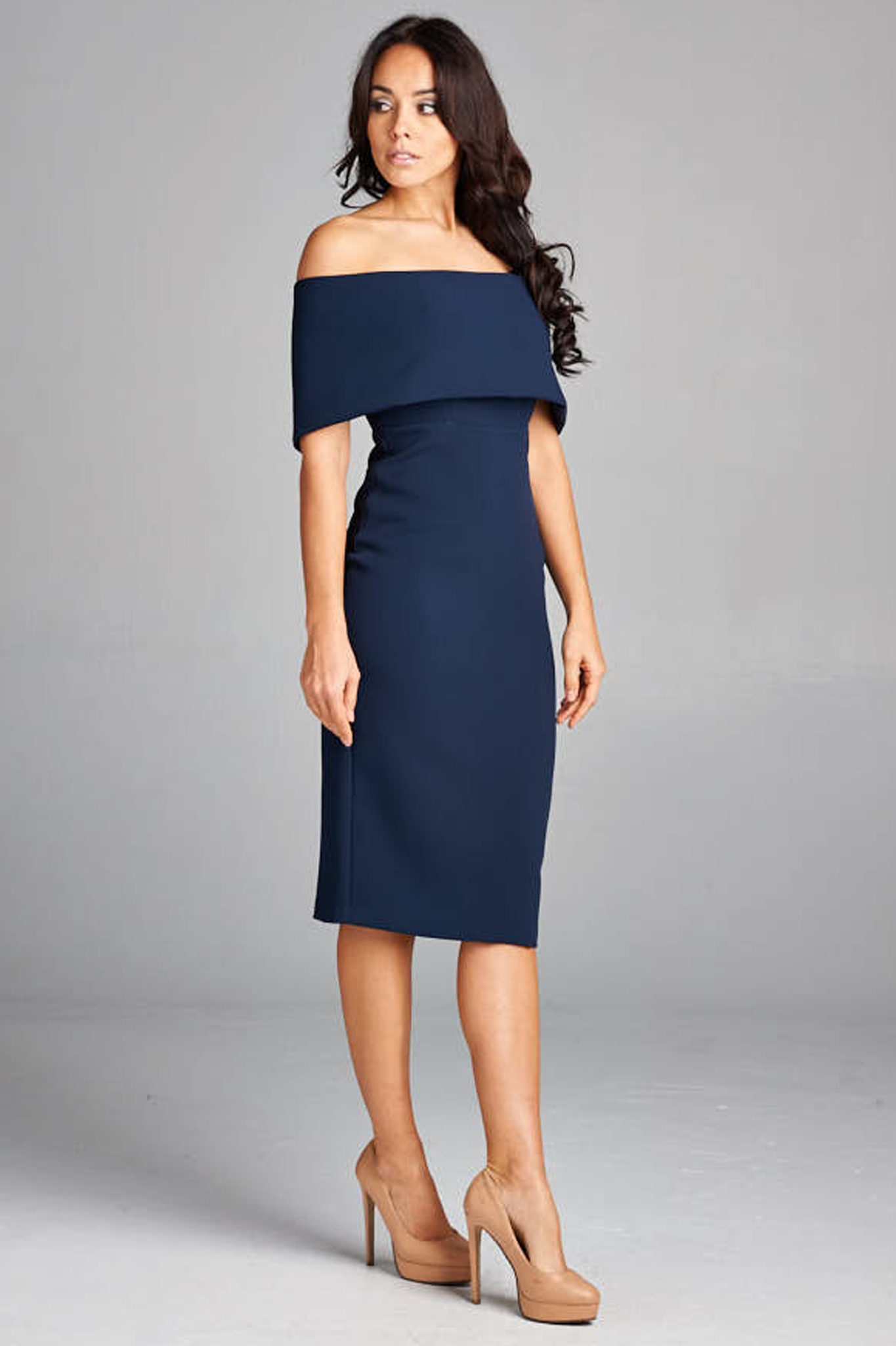 'Modern MadMen' Dress - Indigo