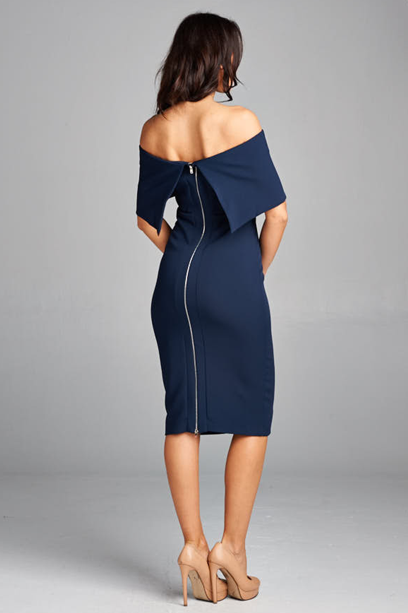 'Modern MadMen' Dress - Indigo