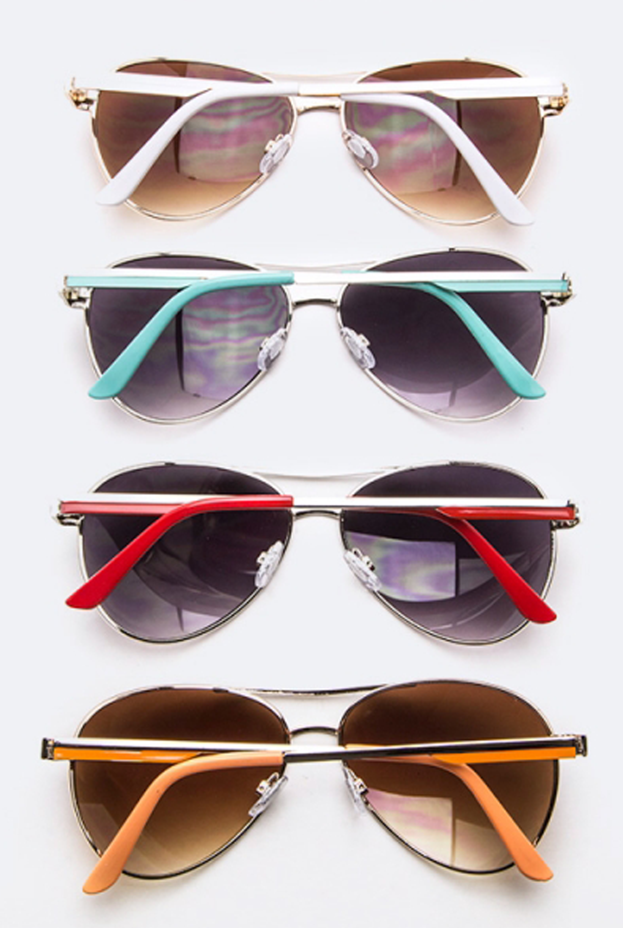 'Wanna Have Fun' Aviator Sunglasses - Red