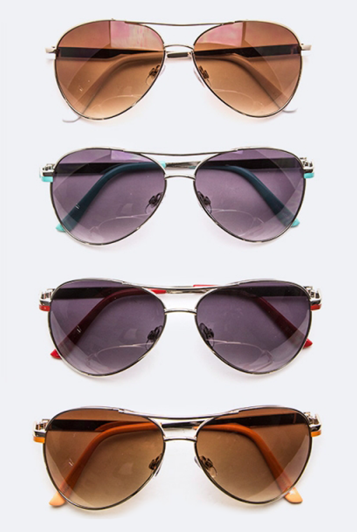 'Wanna Have Fun' Aviator Sunglasses - Orange