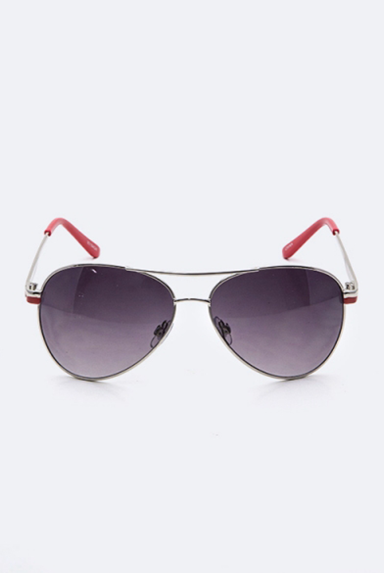 'Wanna Have Fun' Aviator Sunglasses - Red