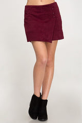 'Please Persuade Me Yes' Skort - Wine