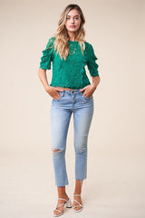 'Romeo Romeo' Blouse - Emerald