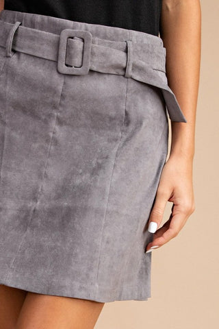 'Black Out' Skirt - Grey