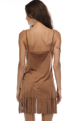 'Little Pocahontas' Dress - Camel