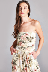 'Antique Roses' Dress - Ivory