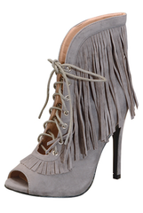 'Elaine' Fringe Bootie