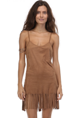 'Little Pocahontas' Dress - Camel