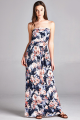 'Garden Party' Dress - Navy