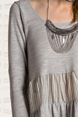 'Java Time' Top - Grey