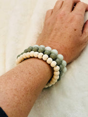 'Stillwater Stone' Bracelet - Sage