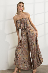 'Mocha Lotus' Jumpsuit