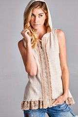 'Summer Loving' Vest - Tan